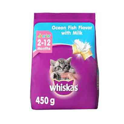 Whiskas Kitten Cat Food Junior Ocean Fish Milk
